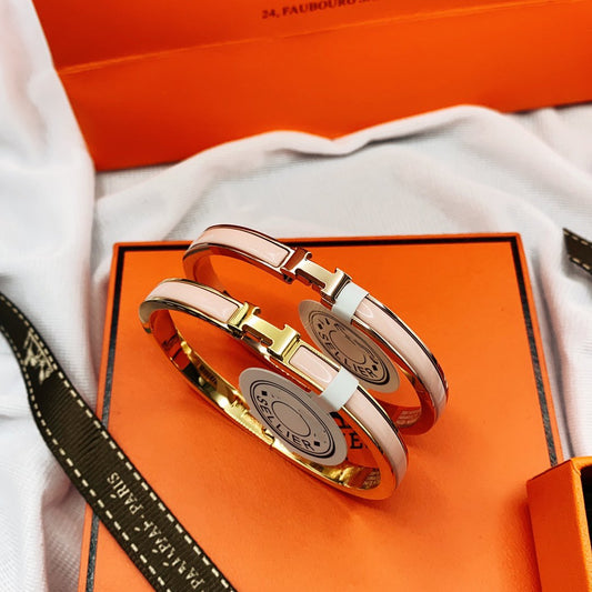 [Stellar Jewelry]CLASSIC HM CLIC  PINK 8MM ENAMEL BRACELET