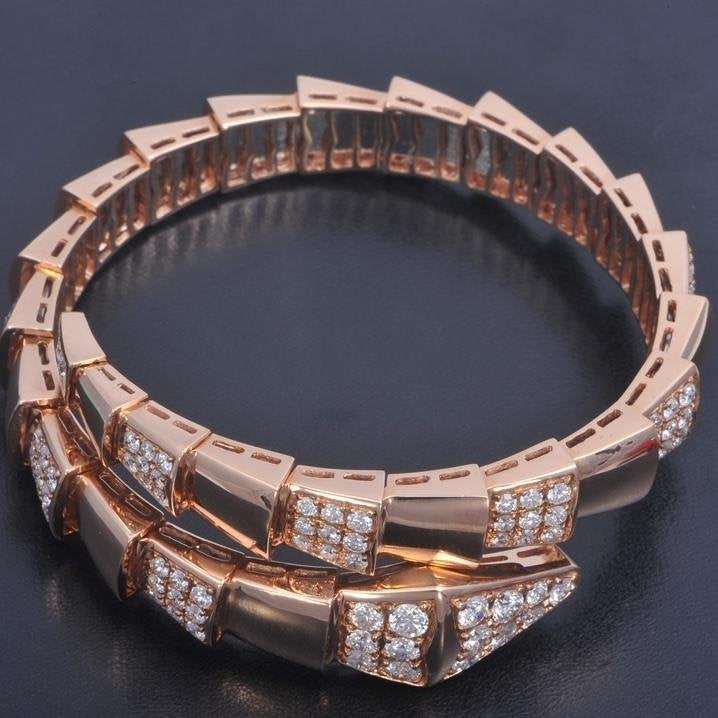[Stellar Jewelry]SERPENTI BRACELET PINK GOLD DIAMOND