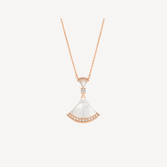[Stellar Jewelry]DREAM NECKLACE MOP PINK GOLD DIAMOND