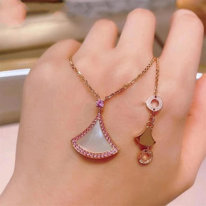 [Stellar Jewelry]DREAM NECKLACE MOP DIAMOND PINK
