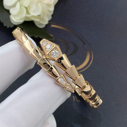 [Stellar Jewelry]SERPENTI BRACELET DIAMONDS PINK GOLD