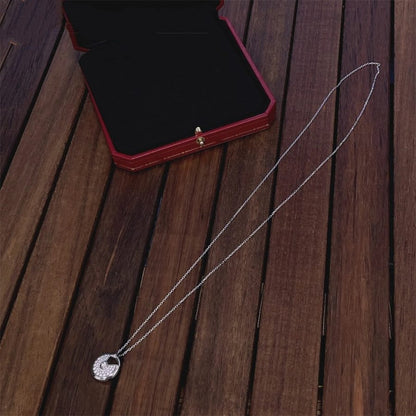 [Stellar Jewelry]AMULETTE SILVER FULL DIAMOND NECKLACE