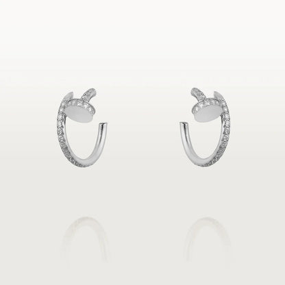 [Stellar Jewelry]JUSTE EARRINGS 12.75MM SILVER DIAMOND
