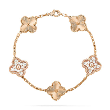 [Stellar Jewelry] CLOVER 5 MOTIF LASER BRACELET COLLECTION