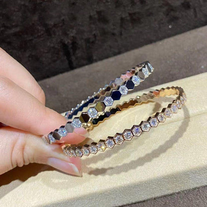 [Stellar Jewelry]BEE LOVE GOLD BRACELET FULL DIAMOND