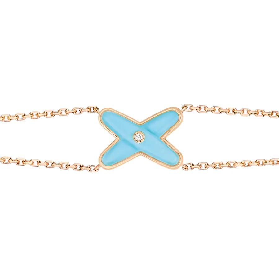 [Stellar Jewelry]JEUX BRACELET TURQUOISE PINK GOLD 1 DIAMOND