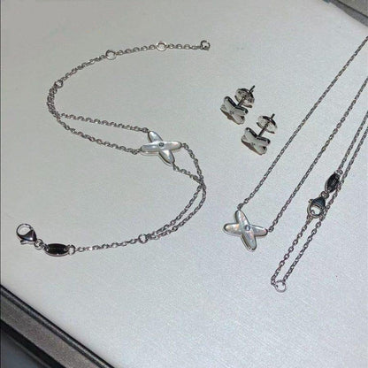[Stellar Jewelry]JEUX BRACELET WHITE MOP SILVER 1 DIAMOND