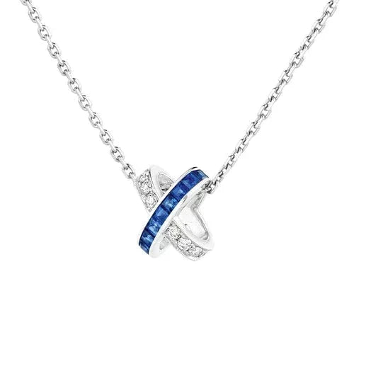 [Stellar Jewelry]LIENS DIAMOND SILVER NECKLACE
