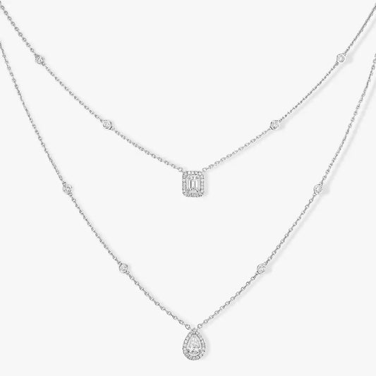 [Stellar Jewelry]Diamond Necklace My Twin 2 Rows