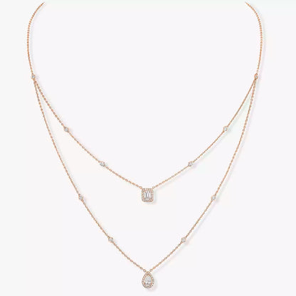 [Stellar Jewelry]Diamond Necklace My Twin 2 Rows