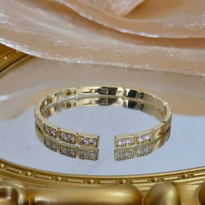 [Stellar Jewelry]LOVE DIAMOND OPEN  BRACELET