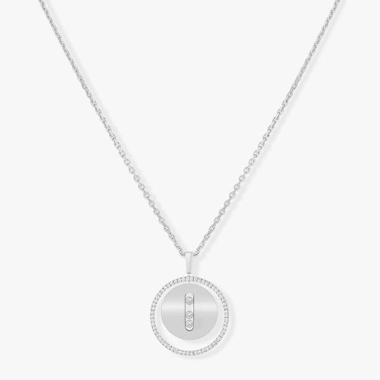 [Stellar Jewelry]LUCKY MOVE MM SILVER DIAMOND NECKLACE