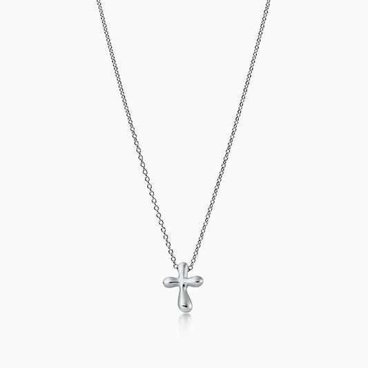 [Stellar jewels]CROSS PENDANT MINI BARE CROSS NECKLACE
