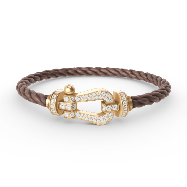 [Stellar Jewelry]FORCE LARGE HORSESHOE FULL DIAMOND BRACELET GOLD