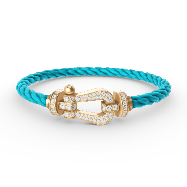 [Stellar Jewelry]FORCE LARGE HORSESHOE FULL DIAMOND BRACELET GOLD