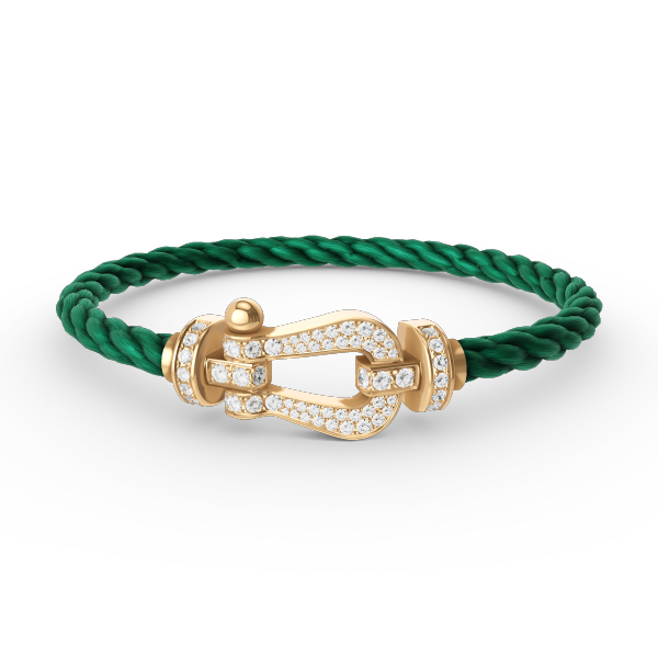 [Stellar Jewelry]FORCE LARGE HORSESHOE FULL DIAMOND BRACELET GOLD