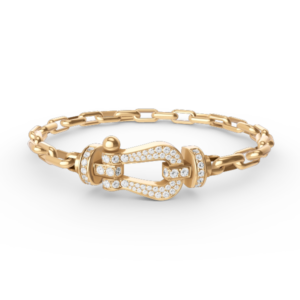 [Stellar Jewelry]FORCE LARGE HORSESHOE CLASP  METAL BRACELET
