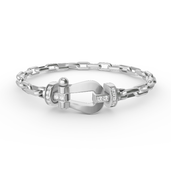 [Stellar Jewelry]FORCE LARGE HORSESHOE CLASP  METAL BRACELET