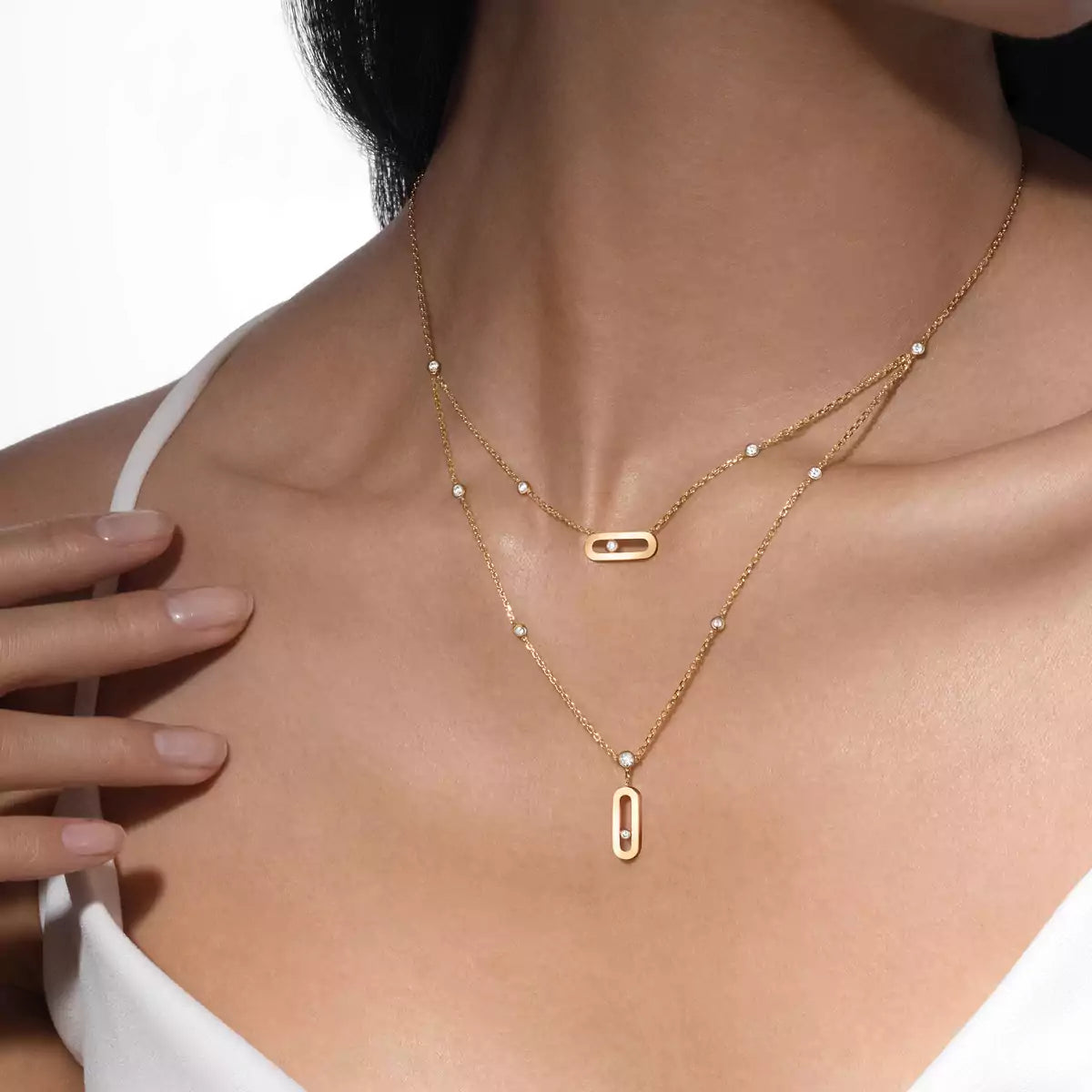 [Stellar Jewelry] Move Uno Diamond Necklace