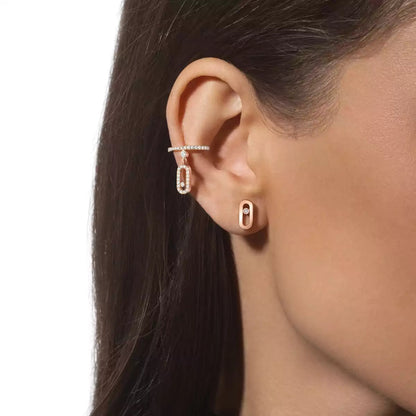 [Stellar Jewelry]Move Uno Diamond Stud Earrings