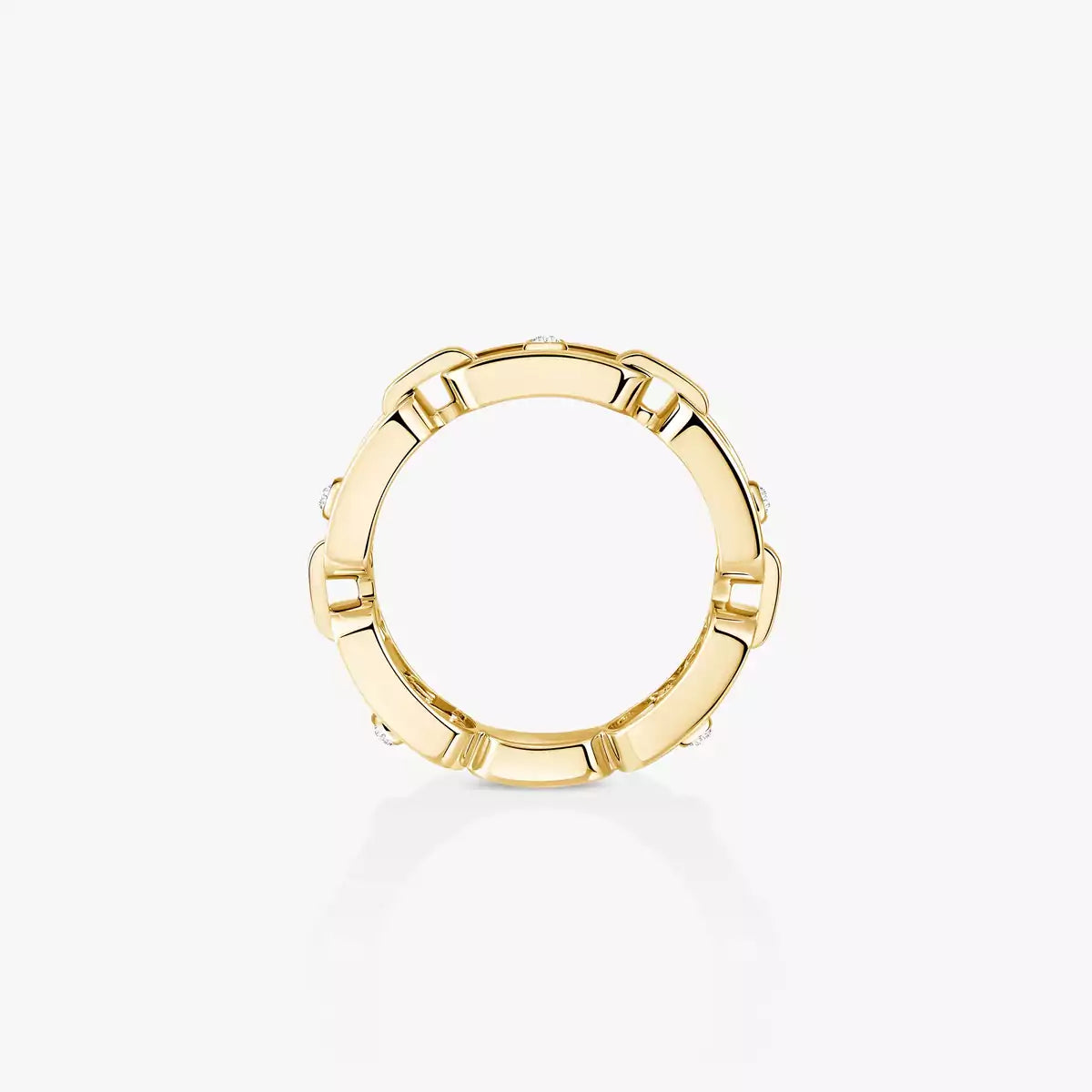 [Stellar Jewelry]Move Link Pave_-Set Diamond Ring