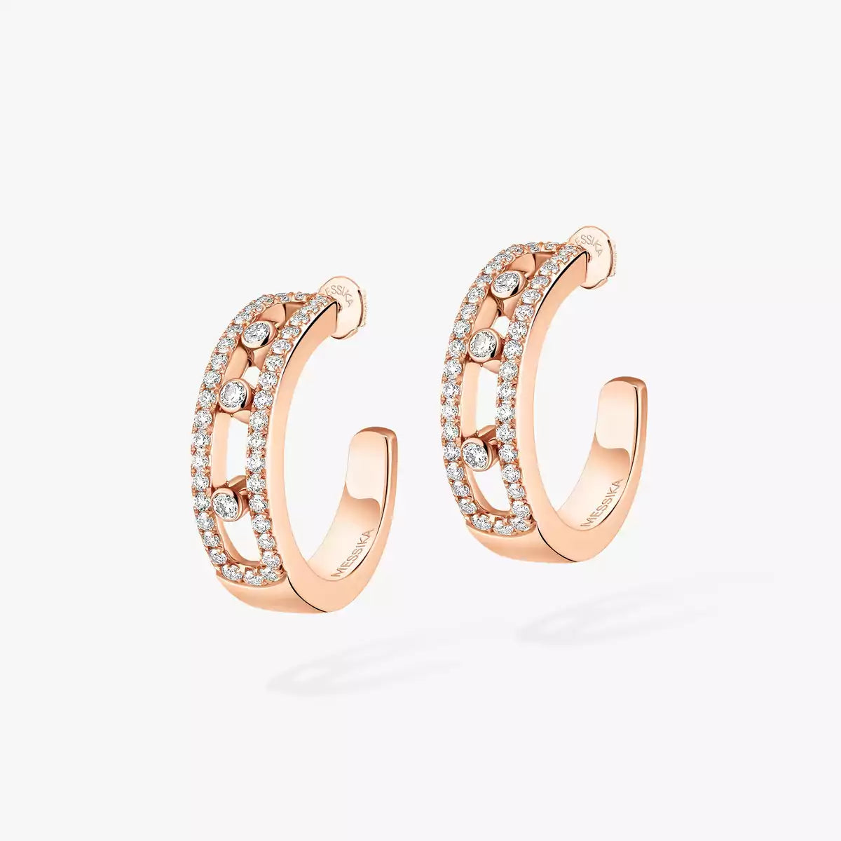 [Stellar Jewelry]Diamond Pave_ Hoop Earrings Move
