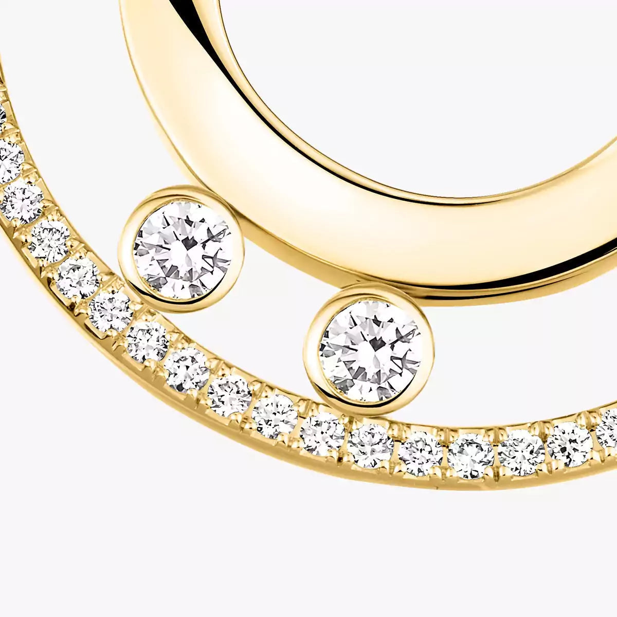 [Stellar Jewelry]Move Romane Small Diamond Hoop Earrings