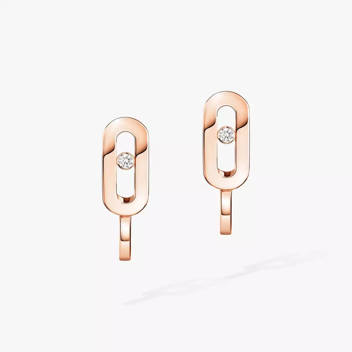 [Stellar Jewelry]Diamond Mini Hoop Earrings Move Classique