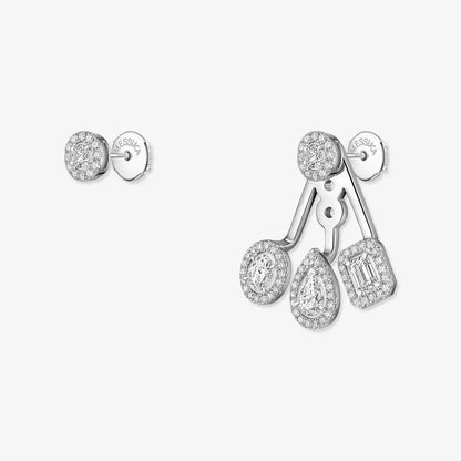 [Stellar Jewelry] My Twin Trio  Diamond Earrings