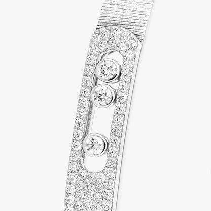[Stellar Jewelry]Move Noa Ciselé half pavé bangle