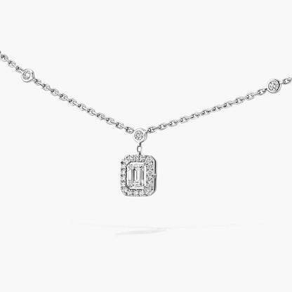 [Stellar Jewelry]My Twin Diamond Necklace in Silver