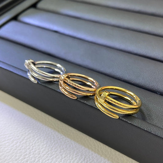 [Stellar Jewelry]SMOOTH THREE-BAND NAIL RING