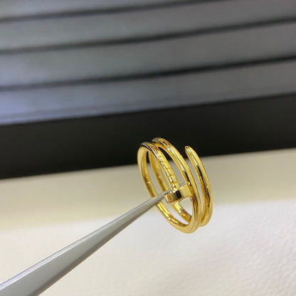 [Stellar Jewelry]SMOOTH THREE-BAND NAIL RING