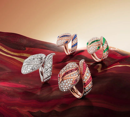 [Stellar Jewelry]BRAND NEW LUXURY RED SNAKE RING