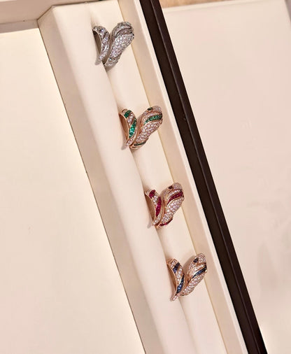 [Stellar Jewelry]BRAND NEW LUXURY BLUE SNAKE RING