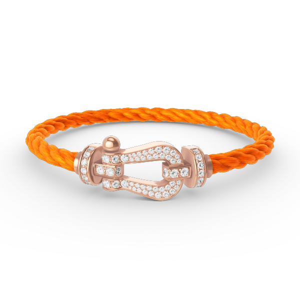[Stellar Jewelry]FORCE LARGE HORSESHOE FULL DIAMOND BRACELET ROSE GOLD