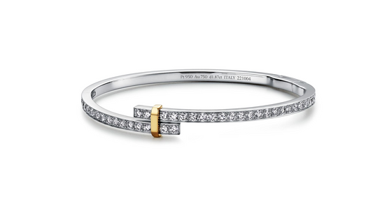 [Stellar jewels]EDGE DIAMOND GOLD SILVER BRACELET