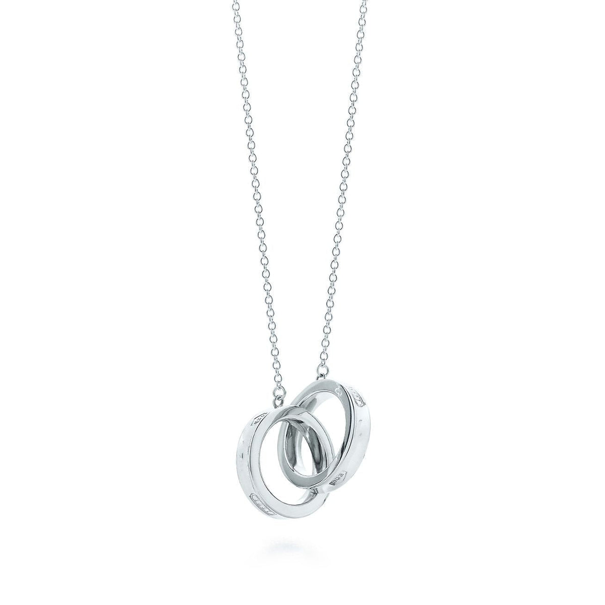 [Stellar jewels]INTERLOCKING CIRCLES PENDANT SILVER SMALL NECKLACE