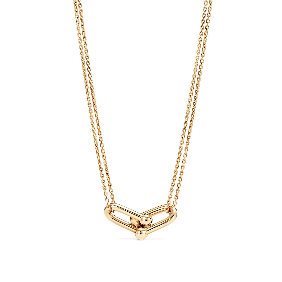 [Stellar jewels]HARDWEAR GOLD DOUBLE LINK NECKLACE