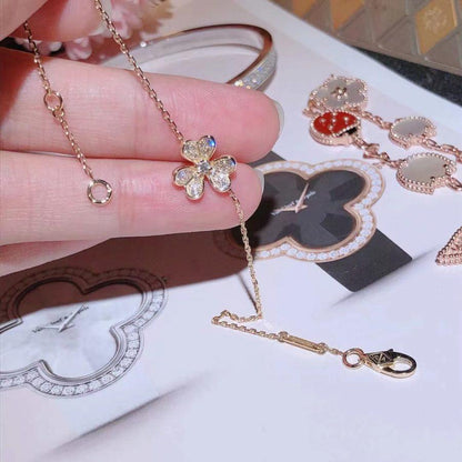 [Stellar Jewelry]FRIVOLE GOLD FLOWER DIAMOND BRACELET