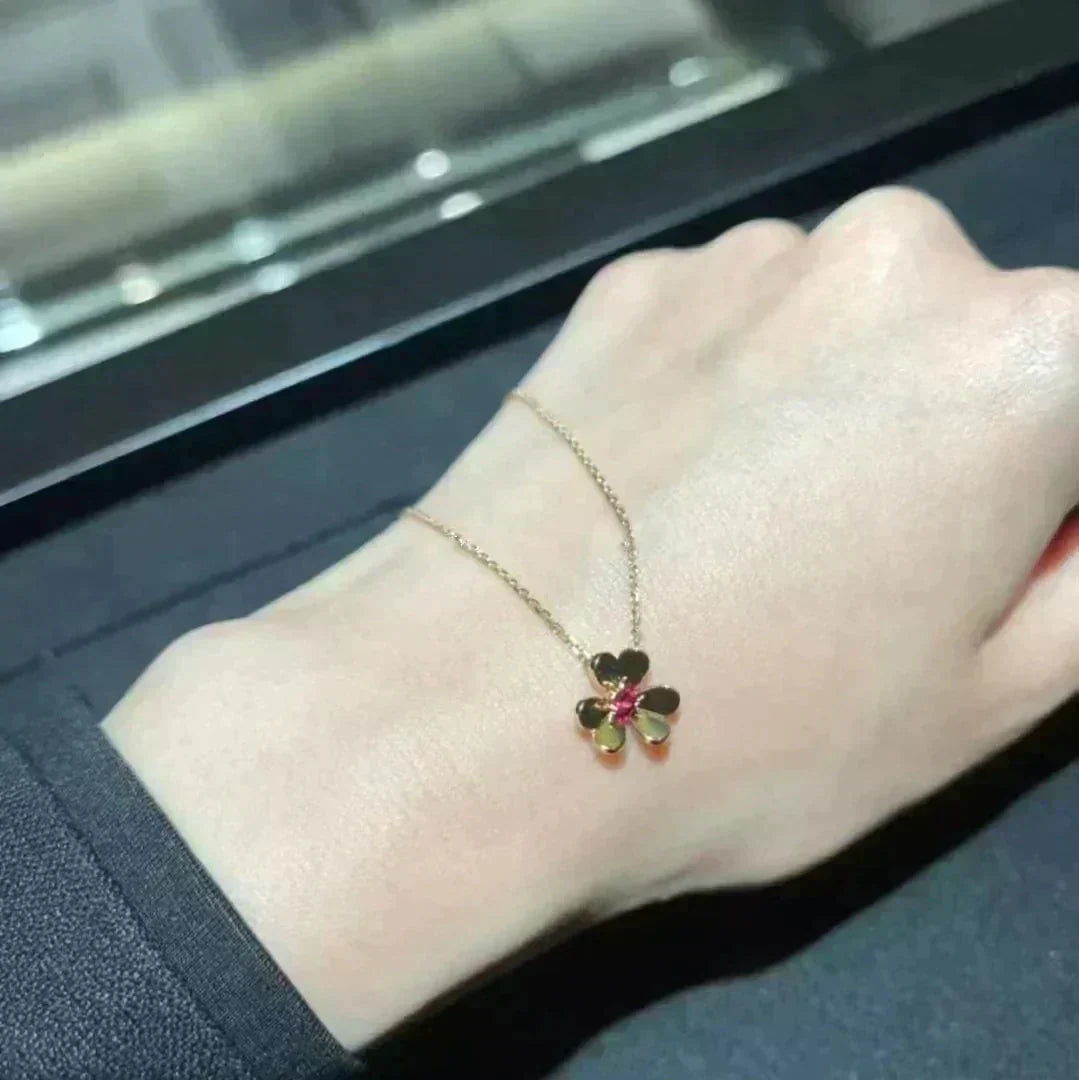 [Stellar Jewelry]FRIVOLE GOLD FLOWER NECKLACE
