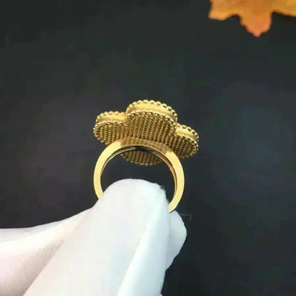 [Stellar Jewelry]CLOVER MALACHITE RING