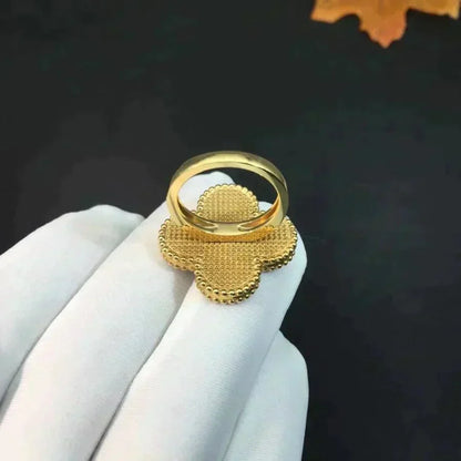 [Stellar Jewelry]CLOVER MALACHITE RING
