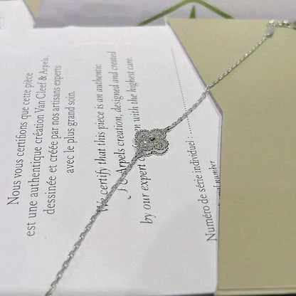 [Stellar Jewelry]CLOVER  SINGLE FLOWER BRACELET SILVER