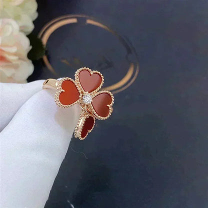[Stellar Jewelry]SWEET CLOVER CARNELIAN RING