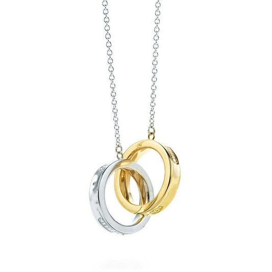 [Stellar jewels]INTERLOCKING CIRCLES PENDANT SMALL NECKLACE