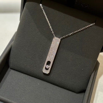 [Stellar Jewelry]MY FIRST DIAMOND PAVED NECKLACE