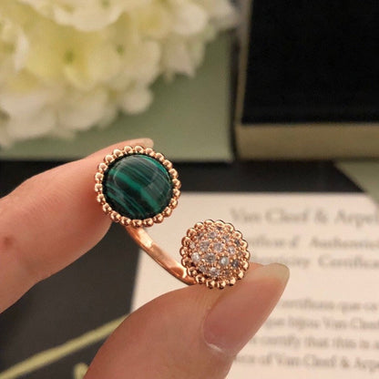 [Stellar Jewelry]PERLEE COULEURS DIAMOND ROSE GOLD BETWEEN THE FINGER RING