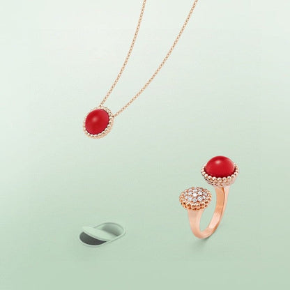 [Stellar Jewelry]PERLEE COULEURS DIAMOND ROSE GOLD BETWEEN THE FINGER RING