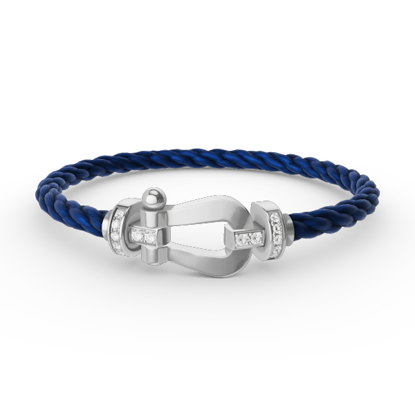[Stellar Jewelry]FORCE LARGE HORSESHOE HALF DIAMOND BRACELET SILVER